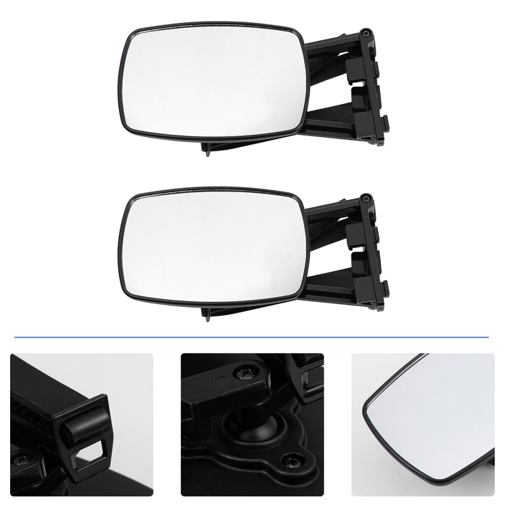 1 Pair Wing Mirror Premium Useful Strong Reflector for Towing Caravan