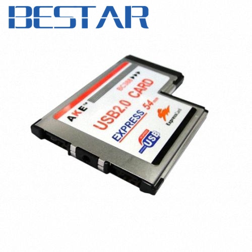 USB 2.0 USB2.0 2 Ports Expresscard Express 34mm L shape type Latop Notebook Adapter insert type