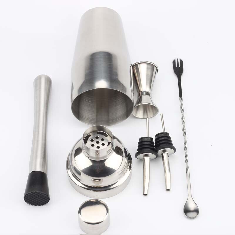 Rostfritt stål cocktail shaker istång mixer drink boston bartender webbläsare kit barer set bartender verktyg