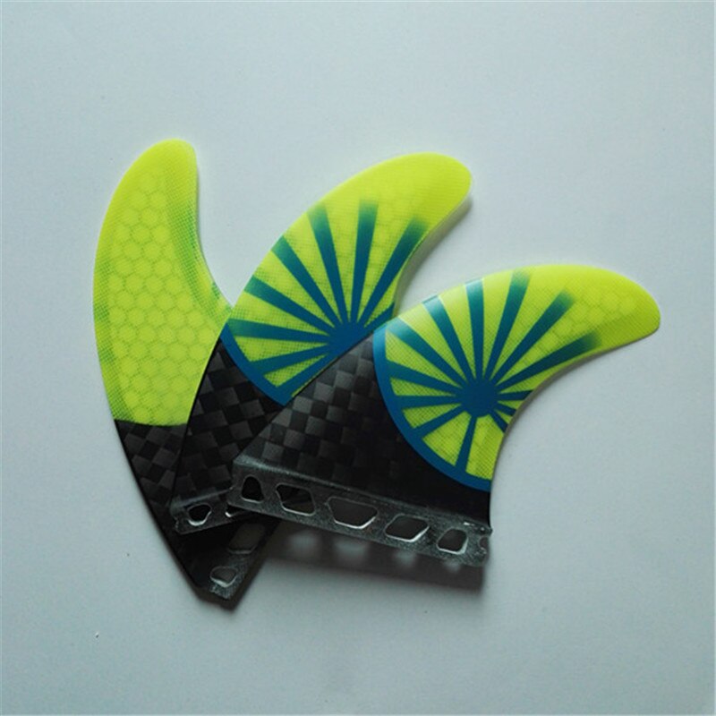 srfda surfboard fin surfing fins for future box size G5/M System 12K carbon fiberglass honey comb Fins - Three Fin