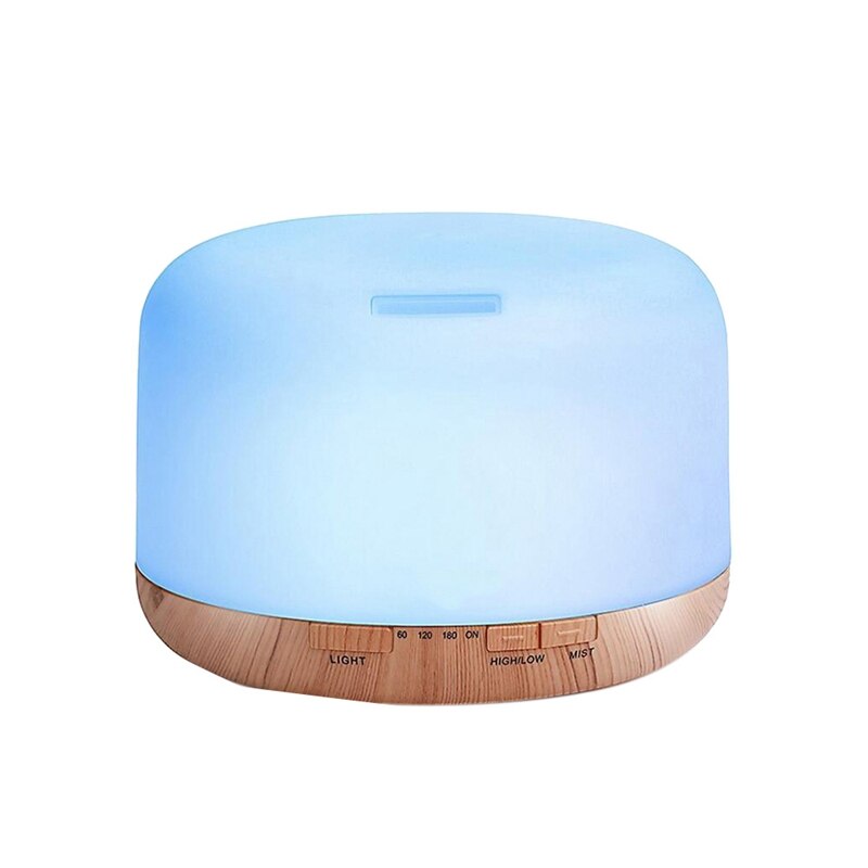 UK Plug 500Ml Humidifier,Essential Oil Diffuser, Aroma Diffuser, 7 Color LED Lights, with Remote Control