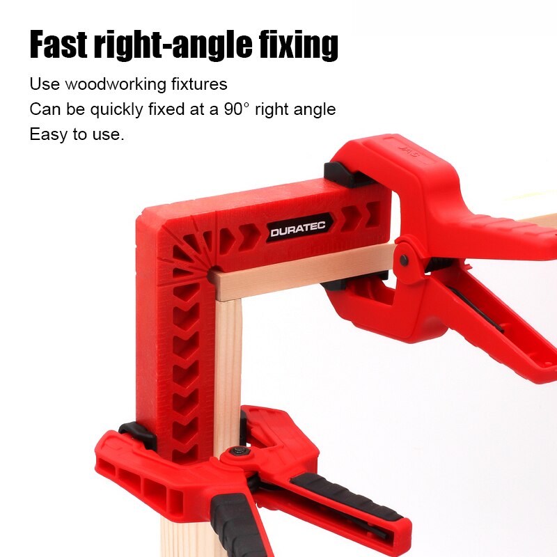 3" 4" 6" 8" 4PCS 90 Degree Right Angle Clamp L-square Holder Ruler Clamping Squares Woodworking Tools