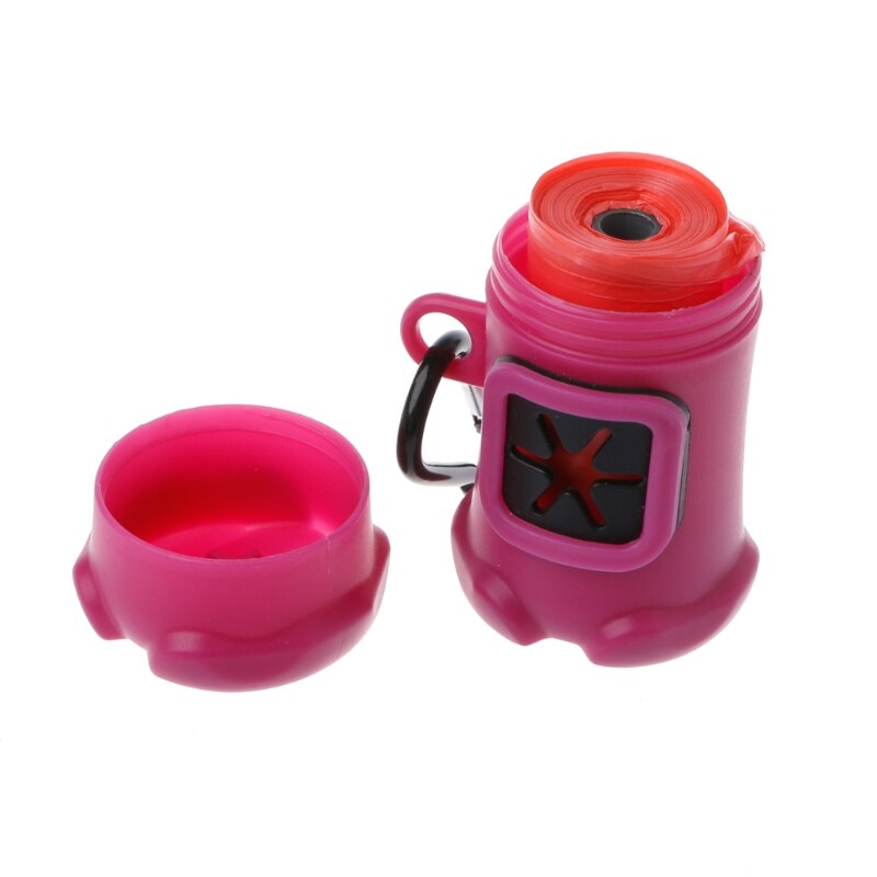 Pet Dog Bone Shape Waste Poo Garbage Dispenser Box Clean Up Bags Holder Carrier B0KB