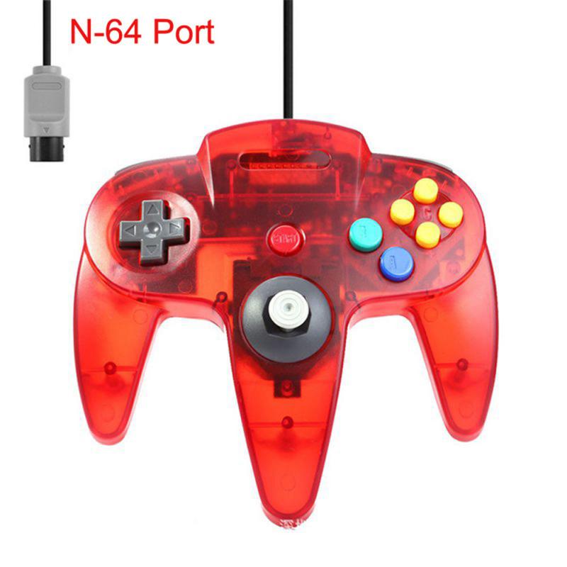 2 uds N64 Gamepads con cable controlador de juego Joystick Gamepad mucho Gamepad con cable para Nintendo 64 consola de juegos para Nintendo Gamepad: 08 as show