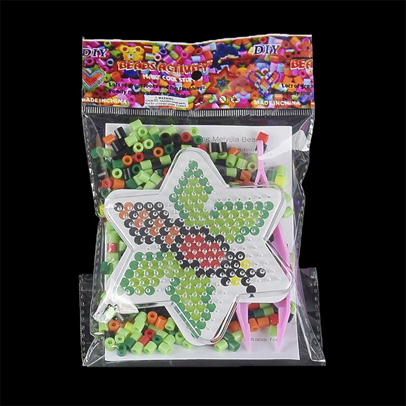 6Piece/set Bee flowers 5mm Hama Beads template Plastic Stencil Jigsaw Beads Diy Transparent Shape Puzzle