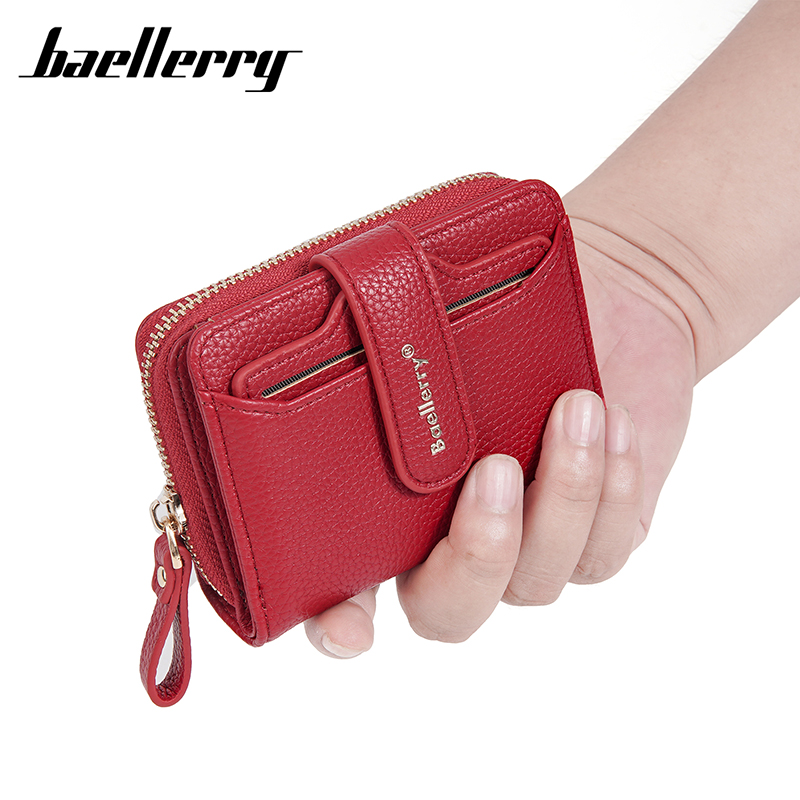 Short Women Zipper Wallets Large Capacity Card Holder Brand Female Purses Coin Pocket Photo Holder Wallet For Girls