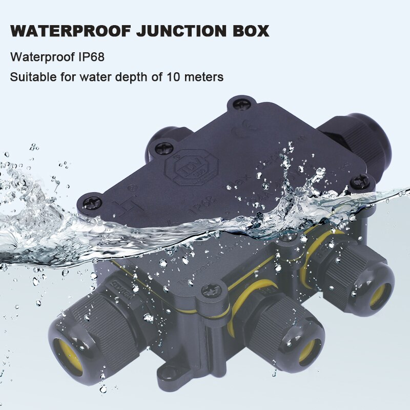 2 Pin 3 Pin T Waterproof Connector Electrical Cable Wire Connector Cable Plug Adapter Screw locking Cable Industrial AC12V 220V