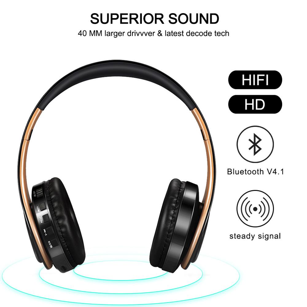 Tourya B7 Wireless Headphones Bluetooth Headset Foldable Headphone Adjustable Earphones With Mic for phone Pc Lattop Mp3 TV