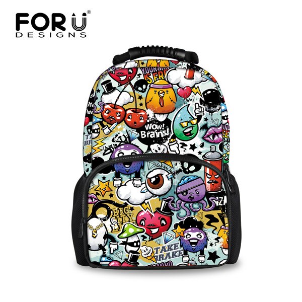 FORUDESIGNS 3D Graffiti del Modello delle Donne di Zaino Casual Spalla Zaini Per Le Ragazze Adolescenti Sacchetti del Computer Portatile di Viaggi Zaino Mochilas: W1311A