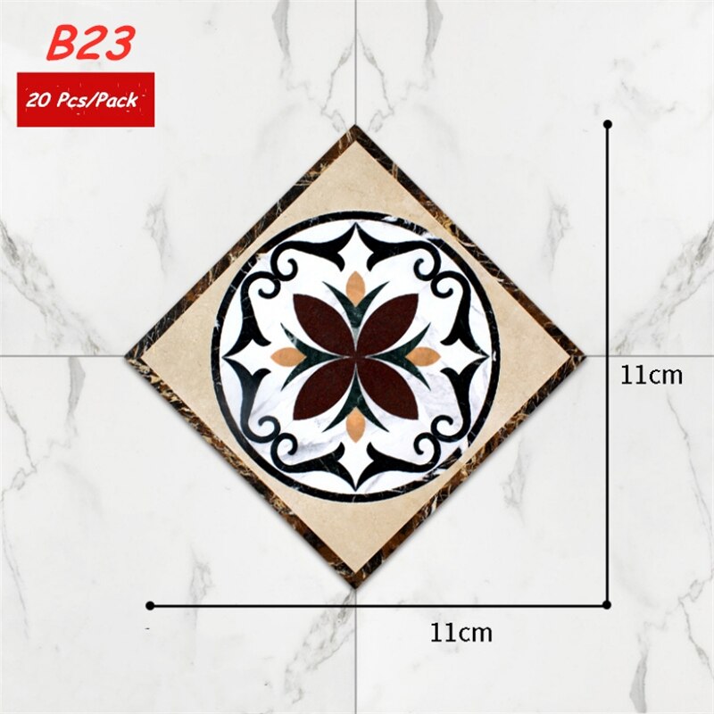 Spot square 11*11cm bakken transfer papir wallstickers selvklebende vanntett og fuktsikker: 10
