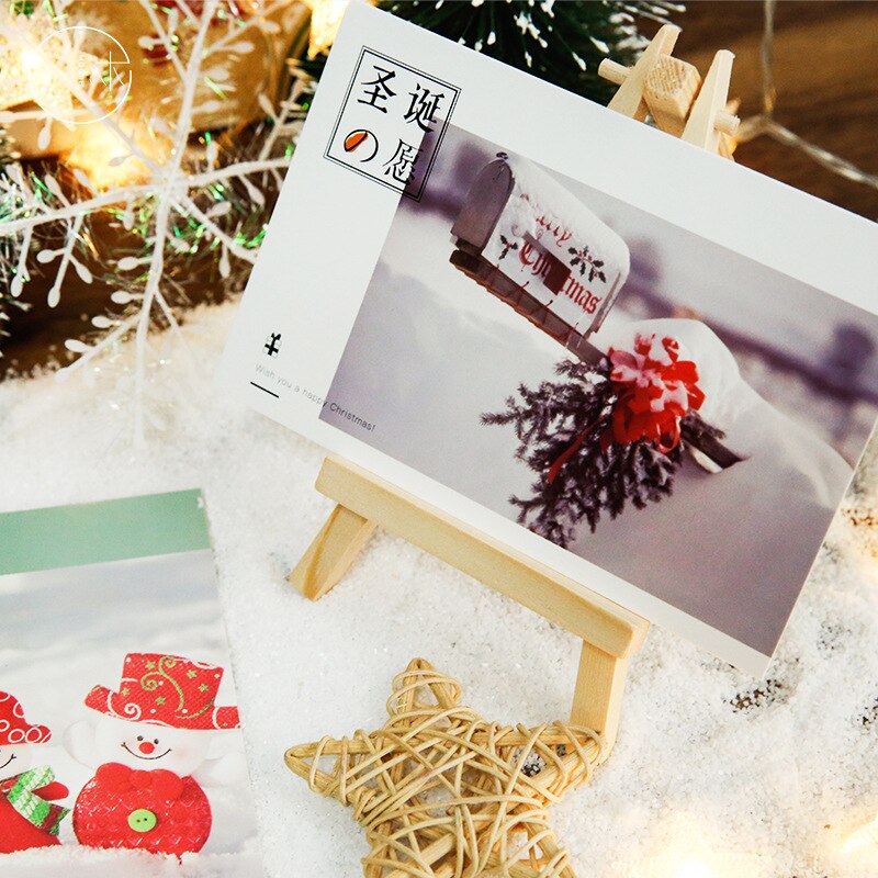 30sheets「White Wish」Series Message Greeting Card Year Cards Postcard Bookmarks Aesthetes Stationery