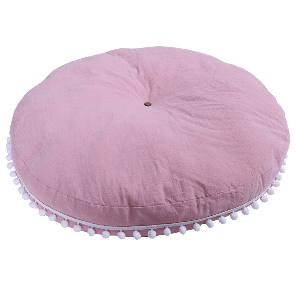 Neue Farbige Kleinkind Kleinkind Runde Kissen freundlicher Baby Unterstützung Sitz Weichen Stuhl Kissen Sofa Plüsch Kissen Spielzeug freundlicher Zimmer Klettern matt: Orange
