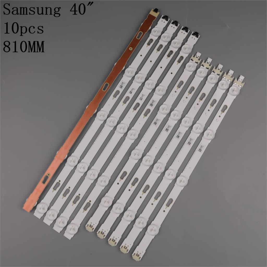 10 PCS/set LED Backlight strip for Samsung UE40JU6060 UE40MU6125 UE40KU6100 UE40KU6000 UE40JU6400 UE40JU6500 BN96-34792A 34791A