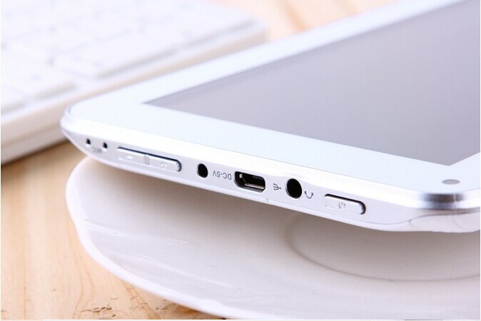 7 inch 86V 512MB+4GB 1024*600 Dual camera 2G GSM phone call Tablet PC A33 quad-core Android 4.4 White tablet