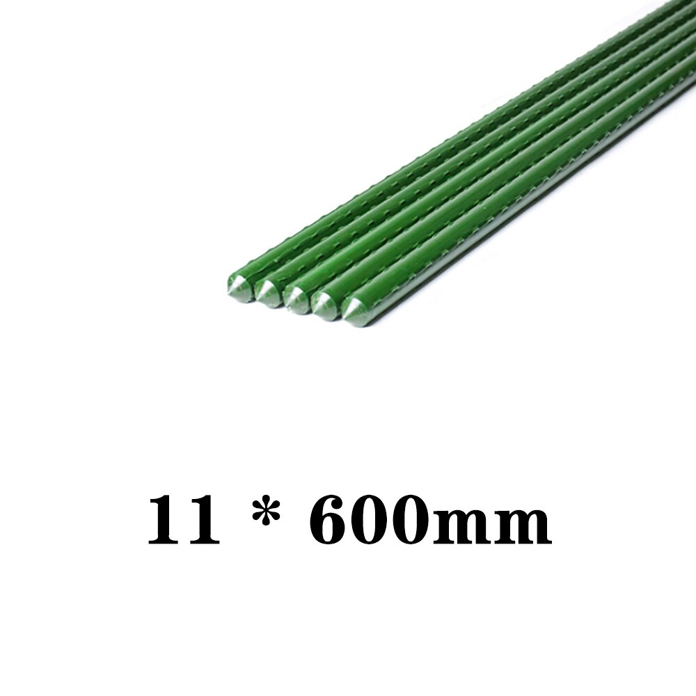 3 kokoa puutarha säleikkö kiipeilykasvi tuki maatalous kasvihuone puutarhanhoito pilari muovipinnoitettu teräsputki kukkatuki: 20 kpl / 11 x 600mm