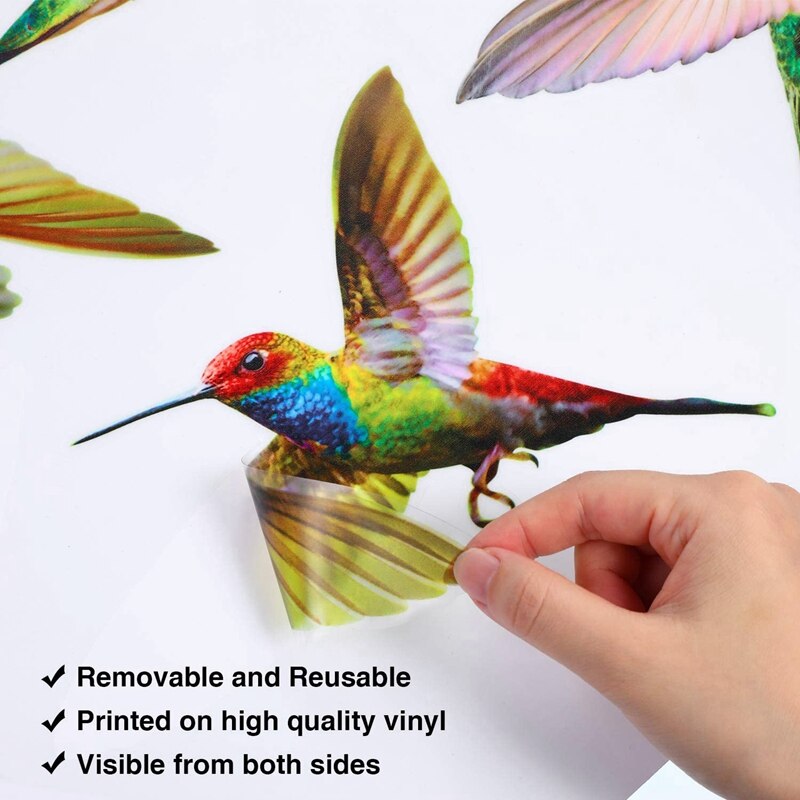 6 Pcs Lrge Grootte Vogel Raam Kleeft Anti-Collision Raam Kleeft Decals Voorkomen Vogel Stakingen Op Vensterglas