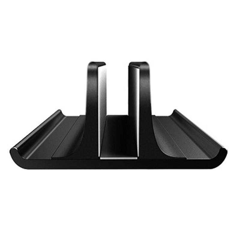 Vertical Adjustable Laptop Stand Aluminium Alloy Notebook Mount Base Erected Space-saving Holder for MacBook Pro/Air PC