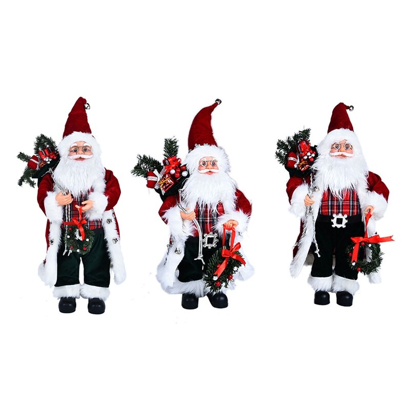 Big Santa Claus Doll Merry Christmas Decorations For Home Children&#39;s Year Toy Navidad Natal Decor