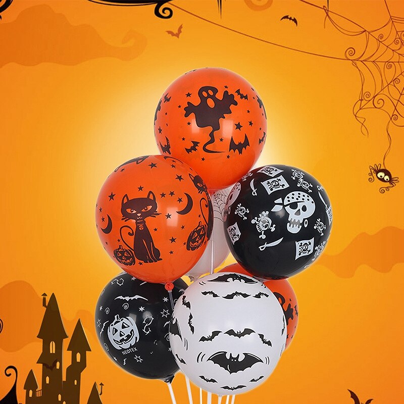 20Pcs Halloween Ballonnen Verdikte Latex Ballon Halloween Party Decoratie Achtergrond Arrangement Ballonnen 12 Inch