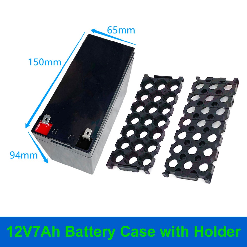 12V7Ah Battery Case Replace Lead Acid for 21PCS 18650 Cells Box DIY 12V 7Ah 3S7P 4S5P 3x7 Holder Solar System Energy Storage