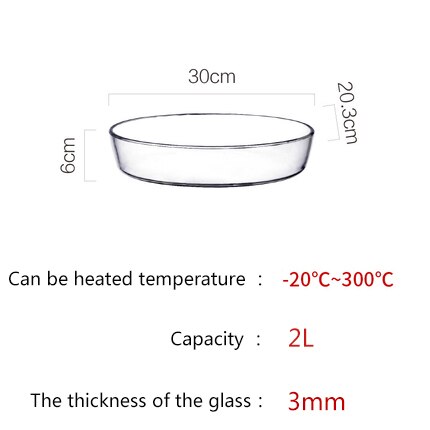 Mdzf sweethome 1l 1.5l 2l glazen ovenschaal rechthoek ovaal bakvorm oven braden lasagne pan voedselopslag: 2l oval