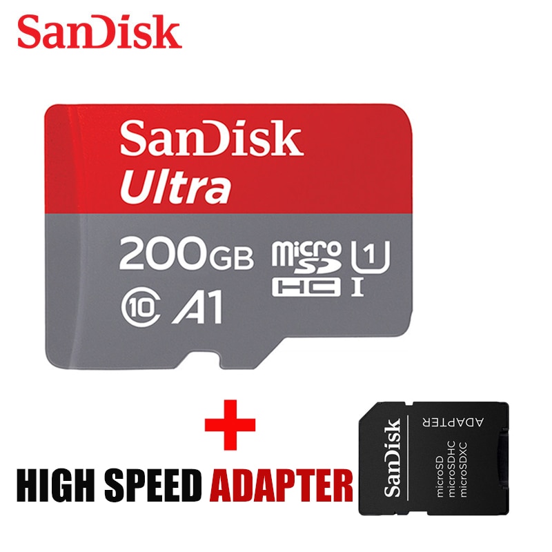 Sandisk micro sd card 16gb 32gb 64gb cartao de memoria 128gb Microsd class 10 UHS-1 256gb A1 flash memory card for Mobile phone: A1 200G-AP