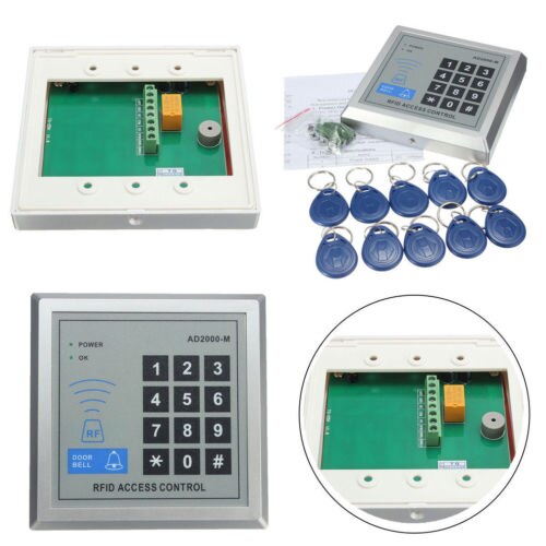 Newest Magnetic Access Control Electric Door Lock ID Key Card Password System Entry with 10 keys
