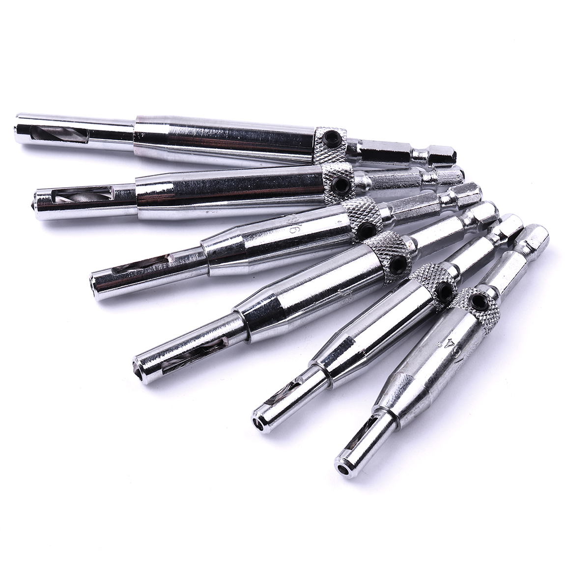 1Pcs HSS 1/4'' Hex Shank Self Centering Door Lock Hinge Drill Bit Pilot Hole Tool 5/64 7/64 9/64 11/64 inch