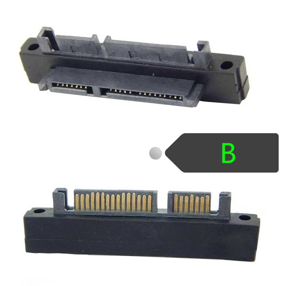 Sata Adapter abwärts/oben abgewinkelt Sata 22Stift 7 15 Stecker zu Buchse Verlängerung konverter 90 Grad Esata Sas Kabel Adapter Computer kabel: Orange