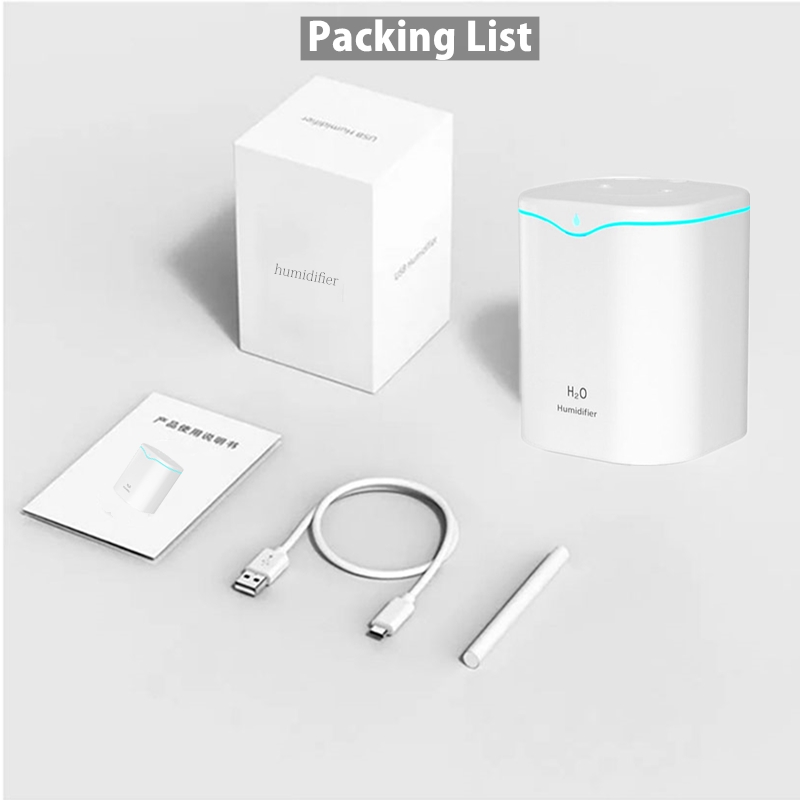 2200ml Double Nozzle Air Humidifier Essential Oil Aroma Diffuser With Coloful LED Aromatherapy Diffuser Ultrasonic Humidifiers