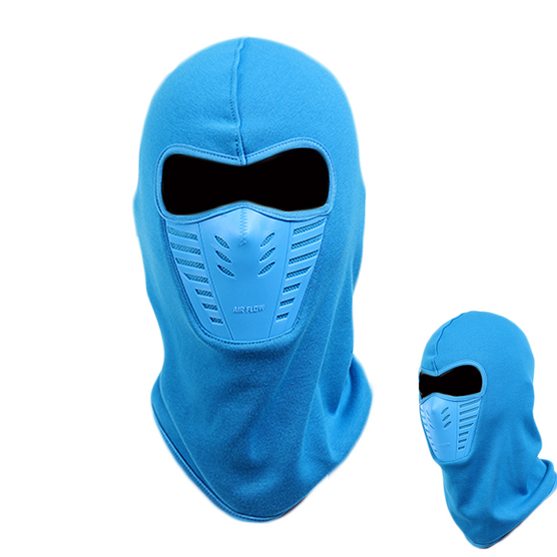 Masque facial coupe-vent pour moto, d&#39;hiver, pour Motocross, pour l&#39;extérieur, en molleton thermique, pour vélo