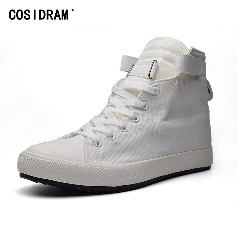 COSIDRAM Canvas Men Casual Shoes High Top Men Shoes For Male RME-329