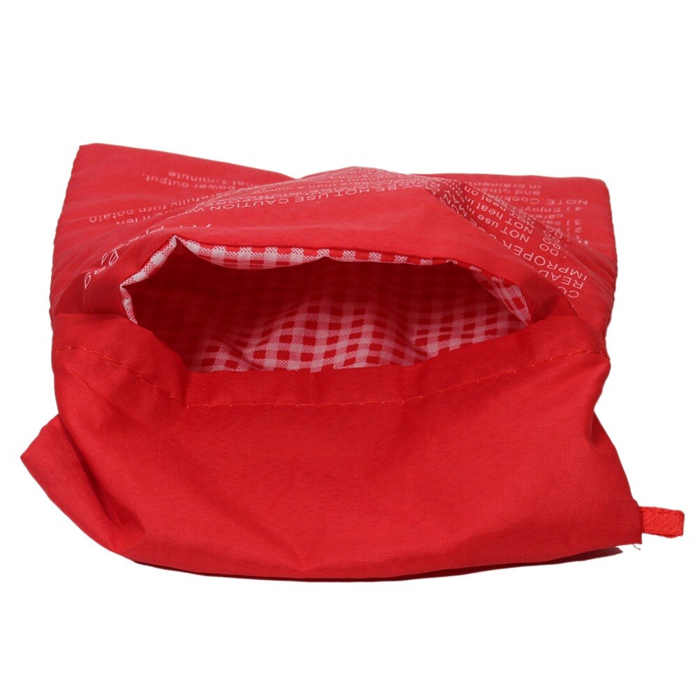 (3 Pack ) Microwave Potato Bag, Red 10 inch