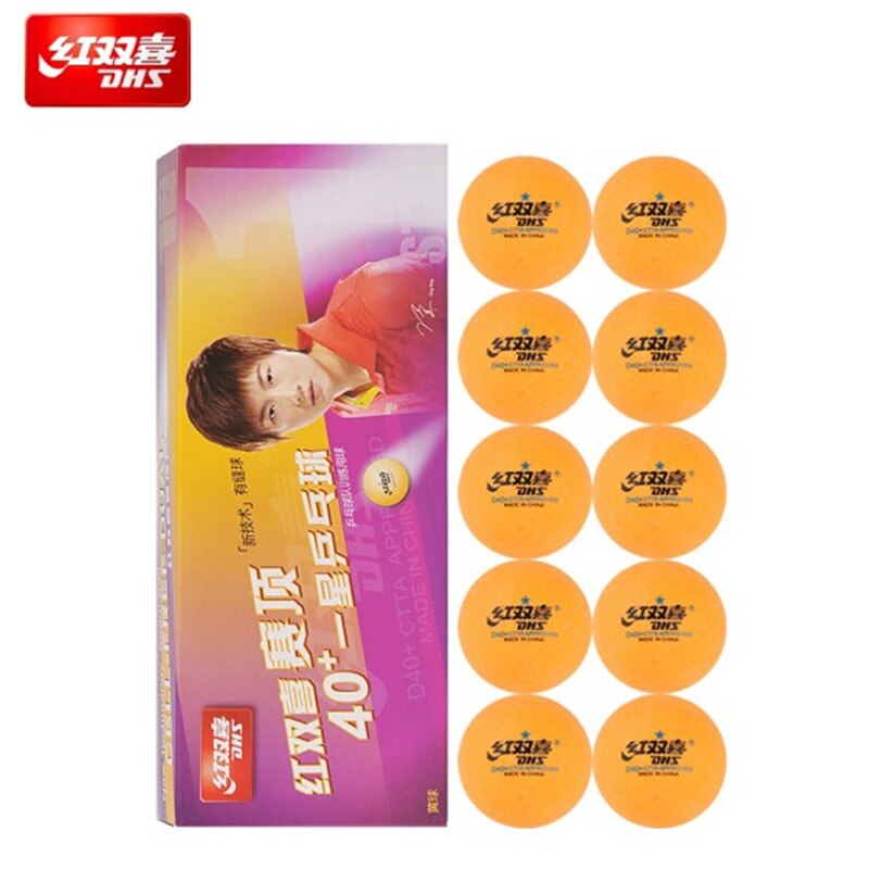 Table Tennis Box 12pcs One Star Table Tennis Resistant Playing Sports Exercise Hand Muscles Coordination Hand Eyes: Orange