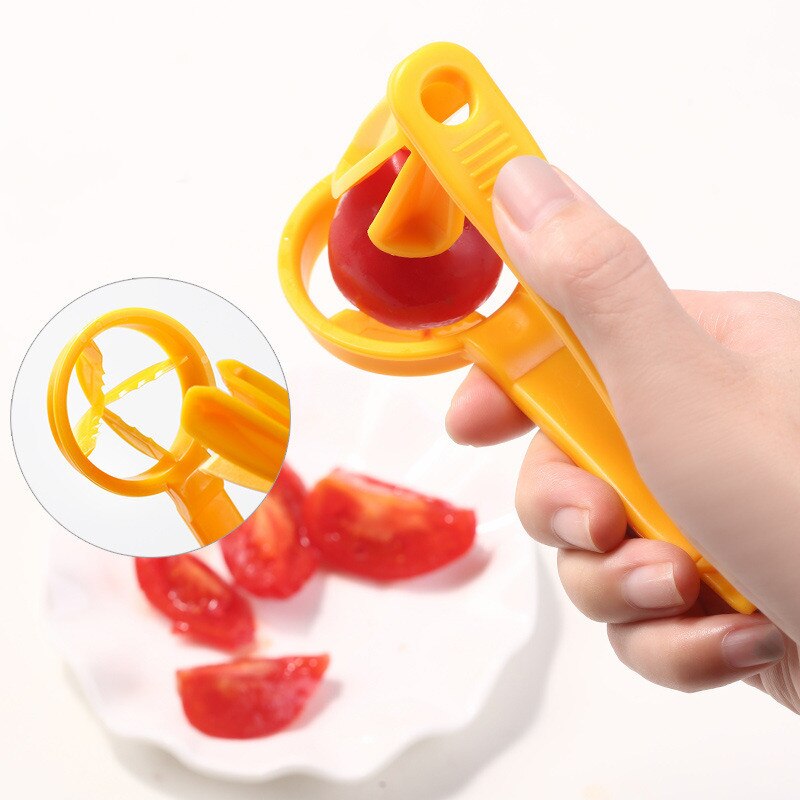 Tomato Slicer Cutter Grape Tools Cherry Strawberry Divider Kitchen Fruit Small Tomatoes Accessories Manual Cut Gadget