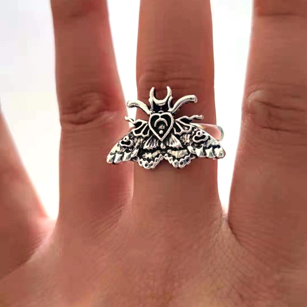 Hzew 5 Pcs Accessoires Dier Mot Schedel Hoofd Mot Hanger Voor Vrouwen Man: 13