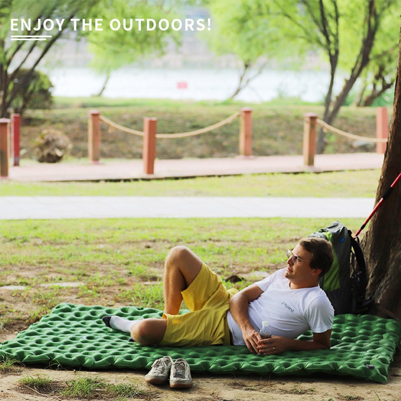 Rooxin Ultralight Camping Mat Inflatable Mattress 2 People Sleeping Pad Waterproof Pad Thickened Camping Mat Air Inflatable bag