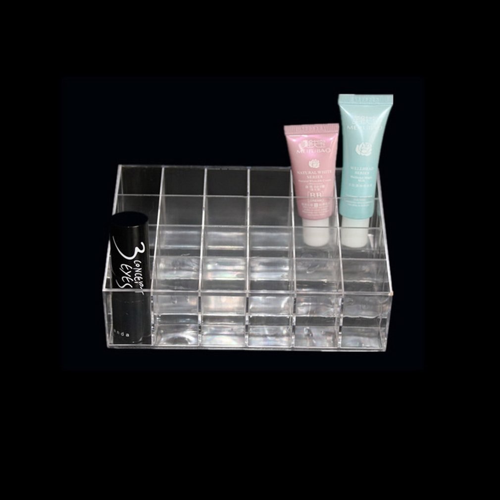 24 siatki etui na szminki makijaż stojak na szminki stojak stojak przechowywania organizator na przybory robić makijażu pudełeczko z akrylu