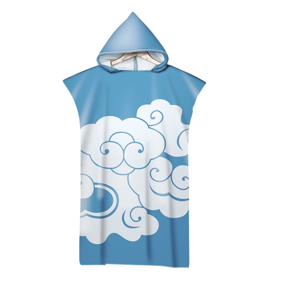 3D Waves Pattern Printed Beach Towel Adults Soft Hooded Bath Towels: 6