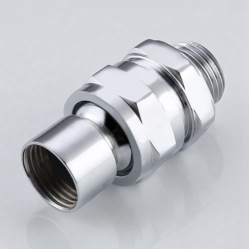 Adaptador de bola giratoria para cabezal de ducha, Conector de brazo de ducha ajustable, ducha esférica de latón