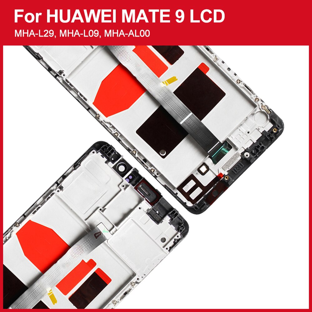 5.9'' Original LCD For HUAWEI Mate 9 Display Touch Screen Digitizer with Frame Display for Huawei Mate 9 LCD MHA-L29 Replacement