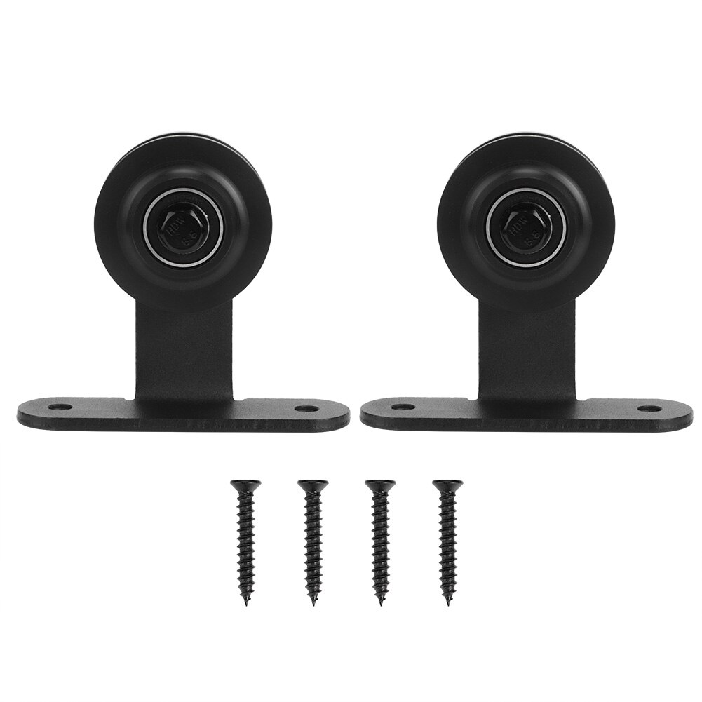 1 Pair Sliding Door Agricultural Greenhouse Door Hanging Rail Wheel Hardware for Barn Door