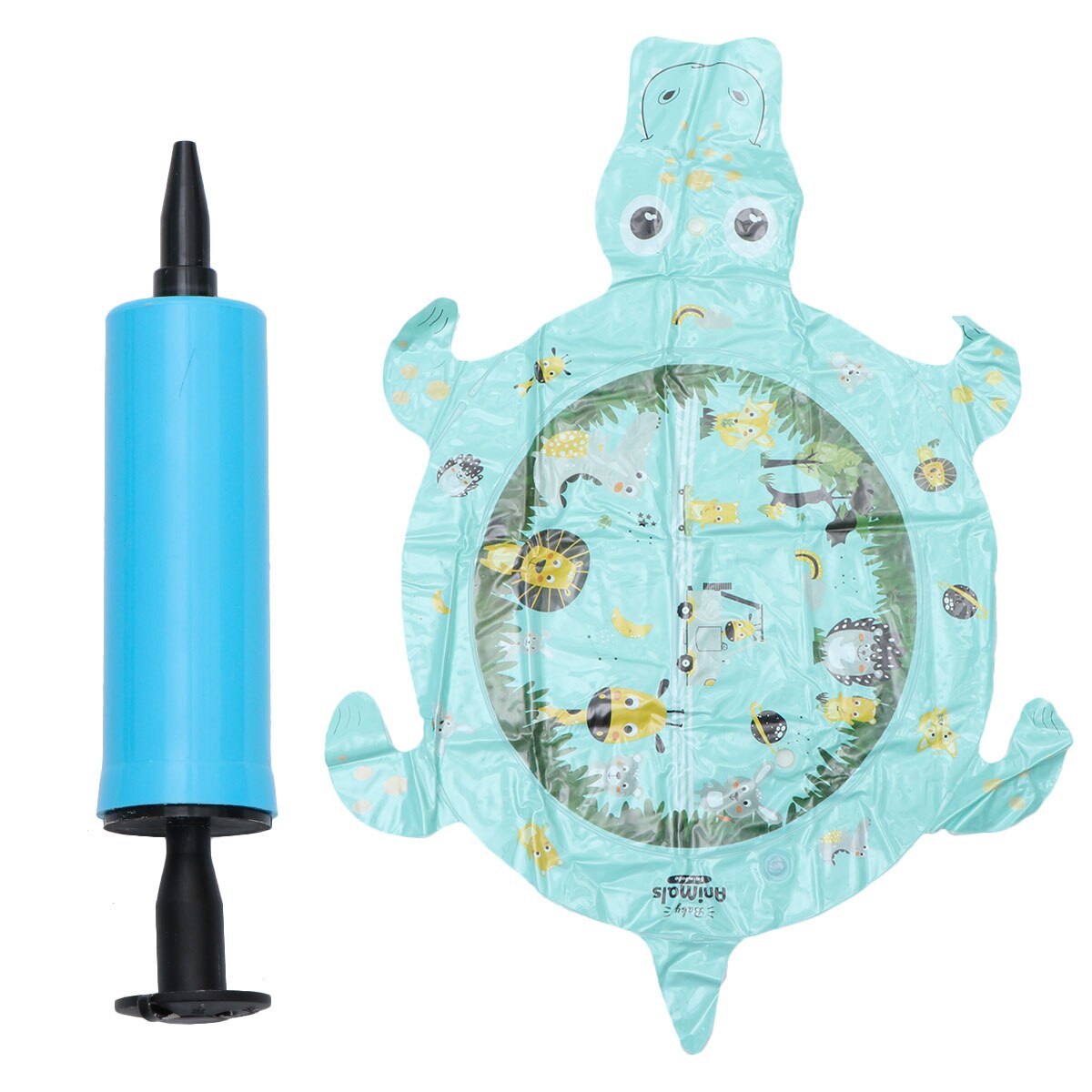 1 Set Van Opblaasbare Water Pad Cartoon Zomer Klopte Pad Swatting Kussen Voor Baby Peuters Met Inflator: type B