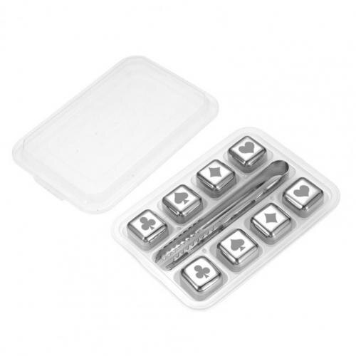 1 Set Ice Cubes Anti-rust Exquisite Anti-deformation Reusable Stainless Steel Quick Cooling Whiskey Chilling Stones for Barware: 4