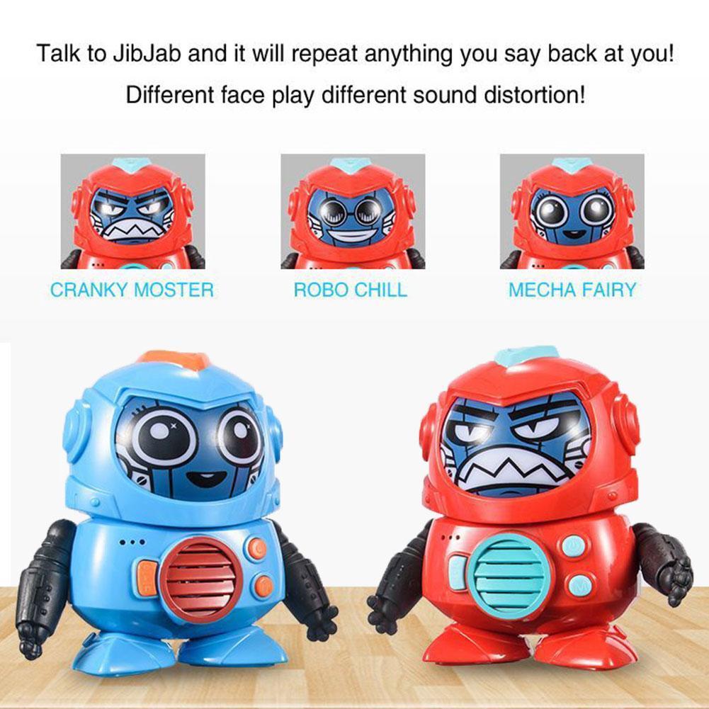 Electric Robot Face Changing Robot Doll Automatic Face Shaking Changing Vioce Doll Changing Electric Toy P5V3