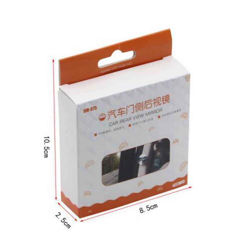 HD 360 grados de ángulo ancho ajustable vista trasera de coche espejo convexo de espejo retrovisor de vehículo punto ciego sin montura espejos
