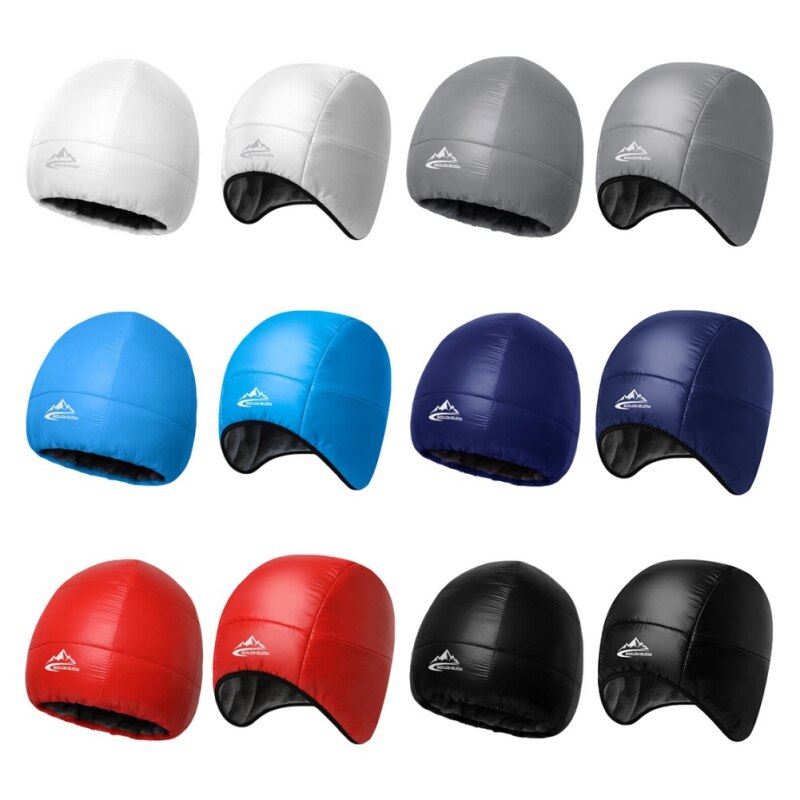 Winter Waterproof Down Cap Ear Protection Ski Hat Outdoor Waterproof Windproof Beanie Hat Ski Hiking Ear-cap Thermal Cap
