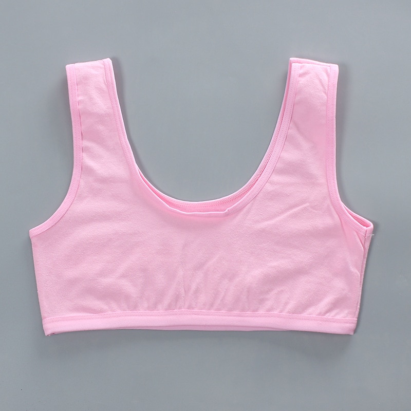 Teenager Reggiseno Della Ragazza Della Maglia Del Cotone Spandex Grande di Sport della ragazza 7-14 Anni di Adolescente Bambini Biancheria Intima Lettera di Formazione 1 vestito di un pezzo