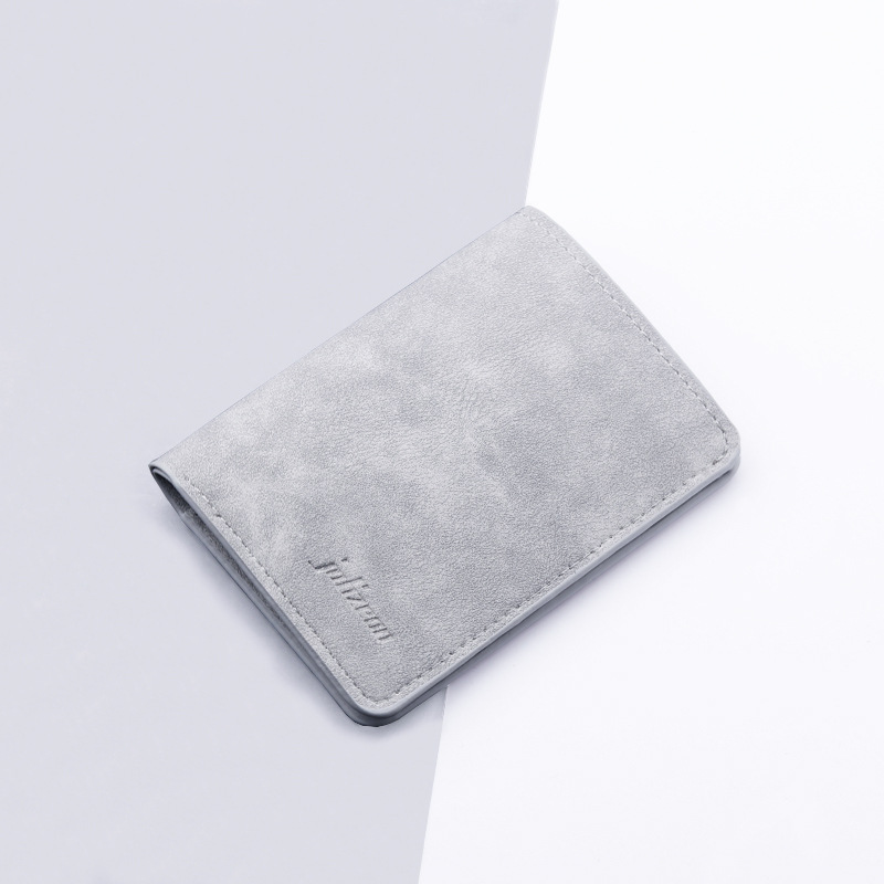 Modny portfel męski/damski ID/portfel z miejscem na karty kredytowe dla mężczyzn Multi-Card BagHolder Dwuczęściowy mały portfel Czarny/szary portmonetka: SZARY