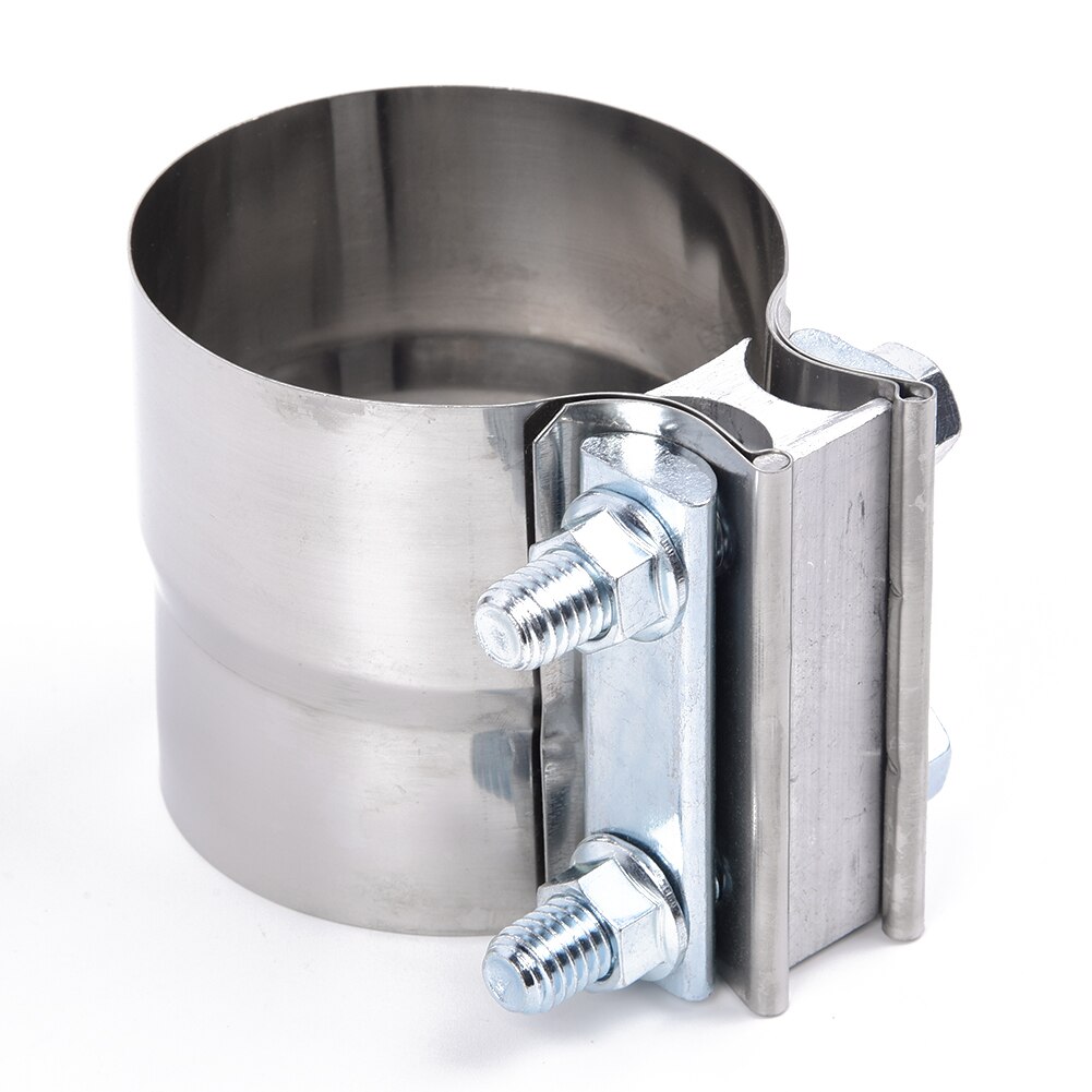 3 inch Exhaust Pipe Clamp Universal Replacement Stainless Steel Silver Parts